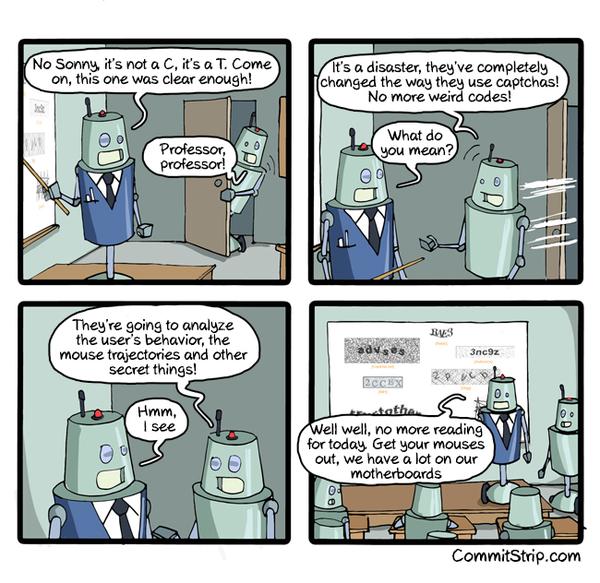 RT Not everyone is excited about Google’s new captchas http://t.co/SEFz7YbSGR  - embedded image 