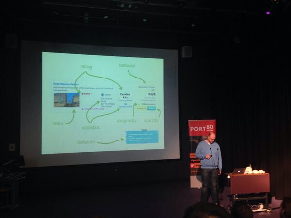 RT Amazingly clever, and somewhat manipulative talk by @roy on neuro-marketing in user experience. #mindblown #Port80  - embedded image