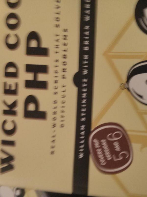 Book fail. #php6 #phpnw14  - embedded image 