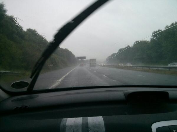Great weather this morning.  We woke to continual thunder.  I think it is time to leave the country.  - embedded image