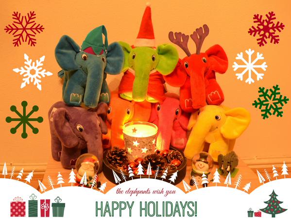 RT To all my friends in the PHP community... Happy Holidays from the elephpants! :)  - embedded image 