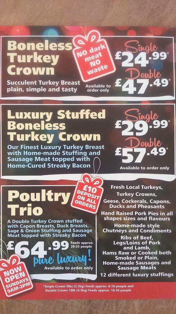 RT CHRISTMAS COMPETITION TIME ! RT for your chance to win a single luxury crown (feeds 8-10) collection only Xmas eve !  - embedded image 