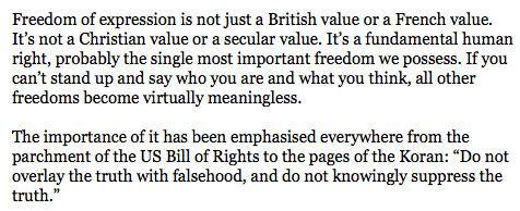 RT In Saturday's Times, the Culture Sec and British Muslim @SajidJavid argues for free expression http://t.co/fTmKSMVB65  - embedded image 