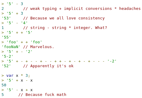 RT The reason why javascript sucks..  - embedded image 