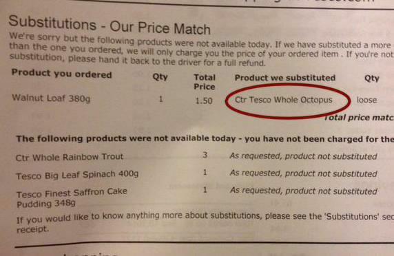 RT Tesco product substitution.  - embedded image 