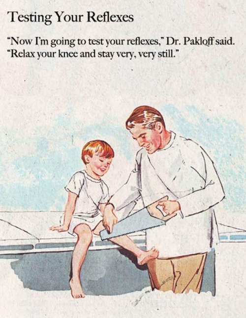 RT reflexes, vintage illustration...  - embedded image 