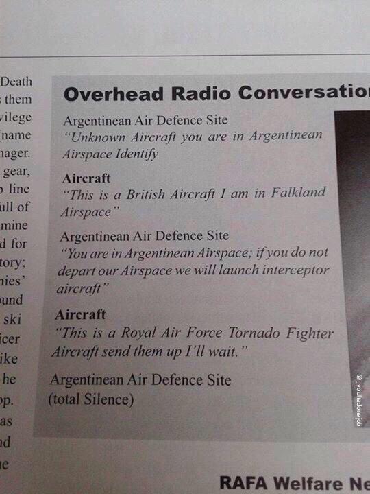 RT "Send them up.." Via @TheLadBible #Falklands  - embedded image 
