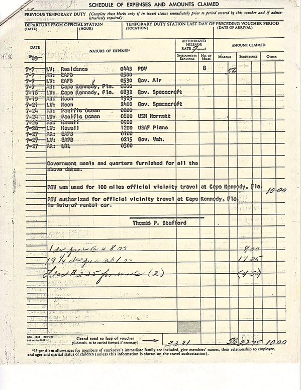 RT #TBT My mission director @Buzzs_xtina's favorite piece of my memorabilia. My travel voucher to the moon. #Apollo11  - embedded image 2