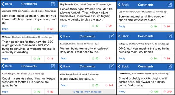 RT YOUR COMMENTS: Readers are full interest and sympathy for the plight of the England women’s World Cup team.  - embedded image 