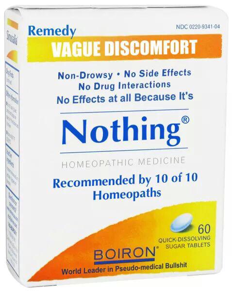 RT L'homéopathie : pas d'effets secondaire, pas d'interaction médicamenteuse, pas d'effet du tout. Du sucre.  - embedded image 