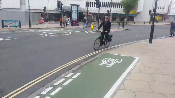 RT Local #Wolverhampton cyclist takes a ride on the new #cyclepath See Fri #expressandstar  - embedded image 