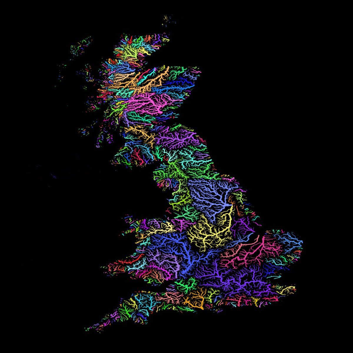 RT Great map of U.K. river basins.  - embedded image 