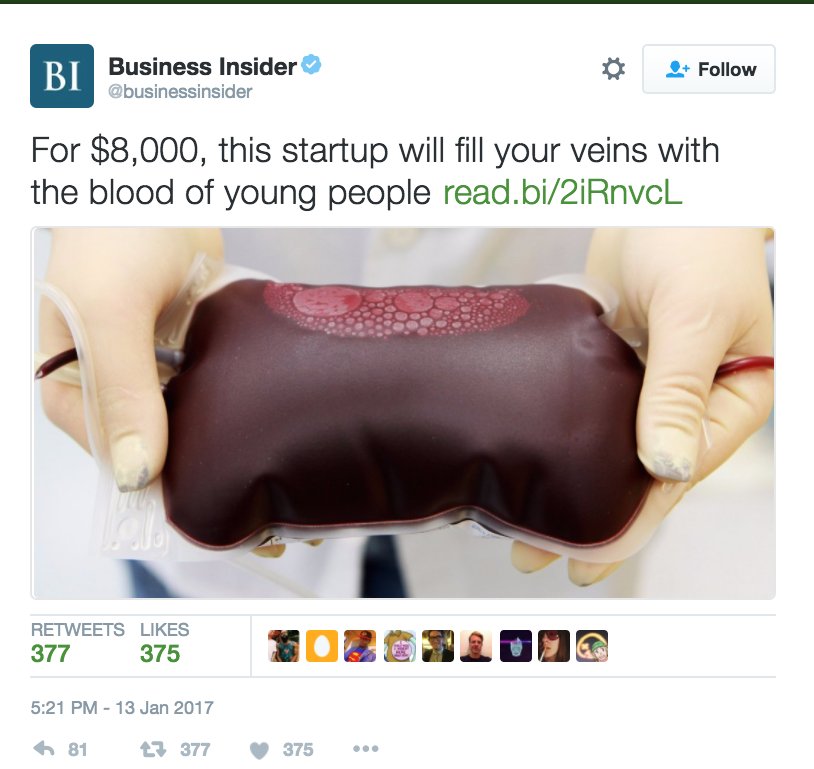 RT i see we've moved on to the "harvesting the blood of the poor" stage of late capitalism  - embedded image 2
