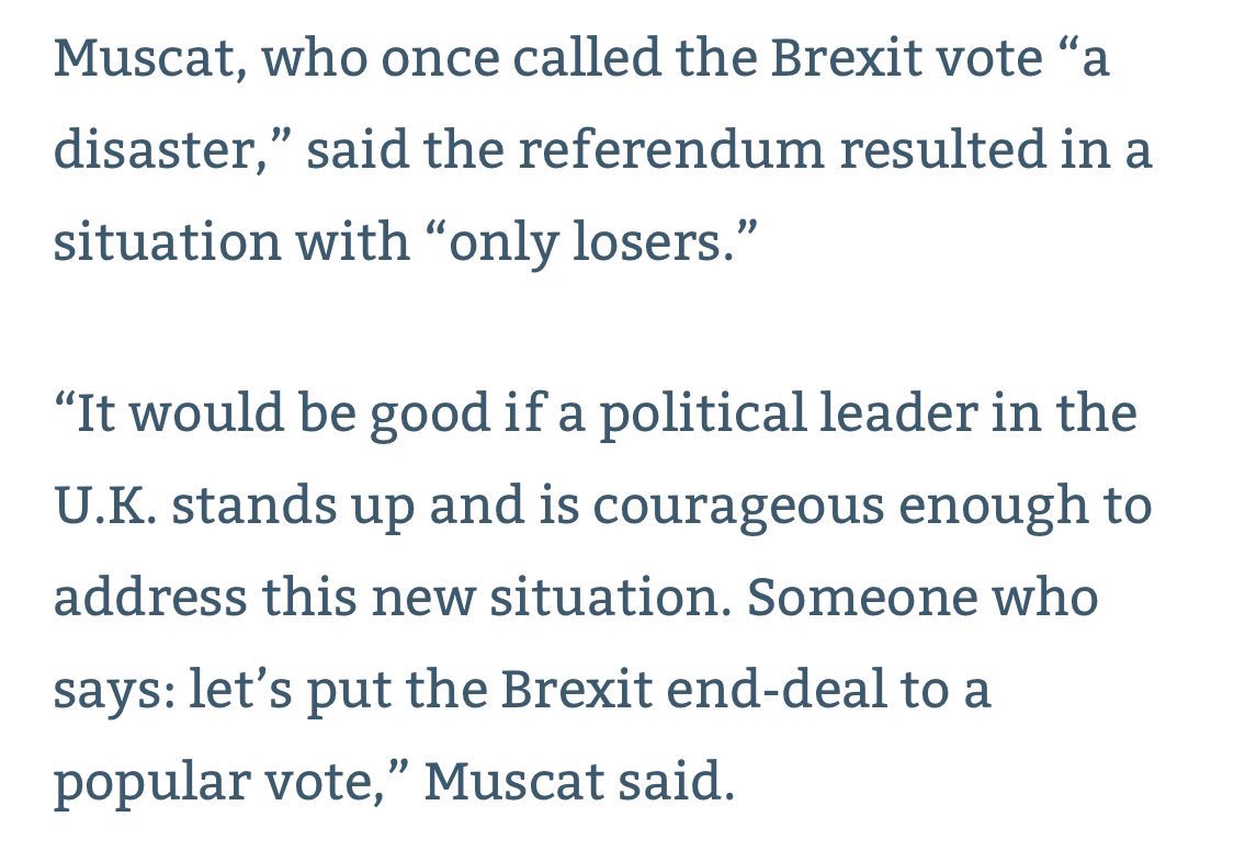 RT “For the first time, I’m starting to believe that Brexit will not happen" Maltese Prime Minister  - embedded image 