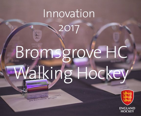 RT Well done to @BromsgroveHC for winning Innovation of the Year with walking hockey! #EHAwards17  - embedded image 