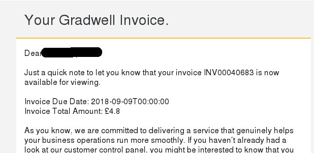 I'm glad someone tested their code before deploying it ... #gradwell #presentation  - embedded image 