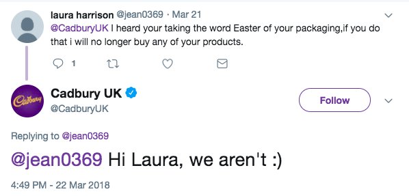 RT At this time of year please spare a thought for the Cadbury social media team.  - embedded image 4