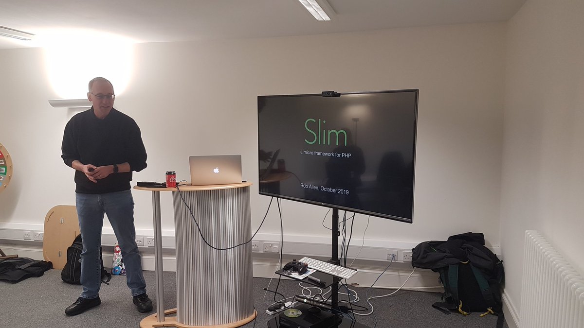 RT We're off with @akrabat on @slimphp v4 & PSR implementation  as part of #BirminghamTechWeek  - embedded image 